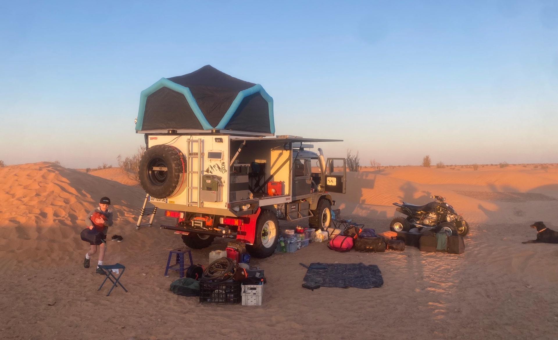 Beach holiday in Belgium with rooftop tent 3