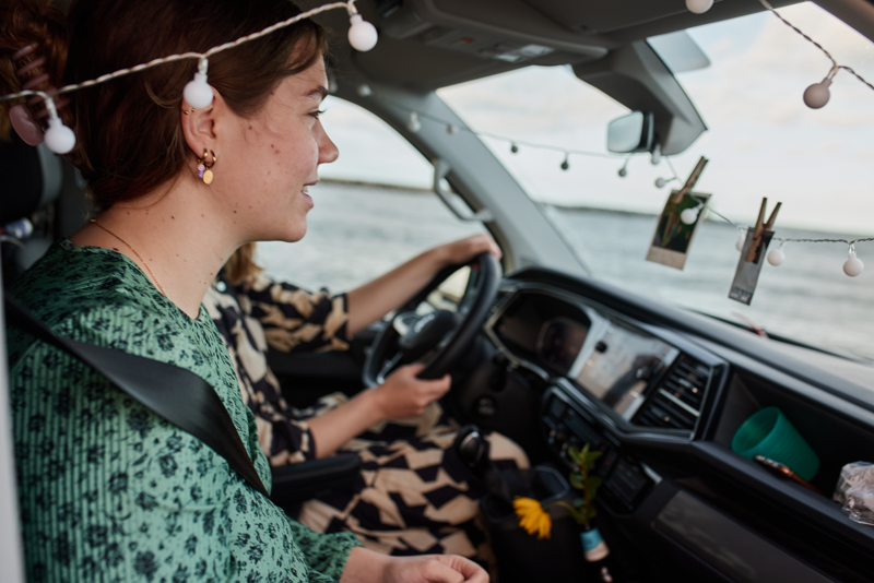 Beach holiday Belgium rooftop tent